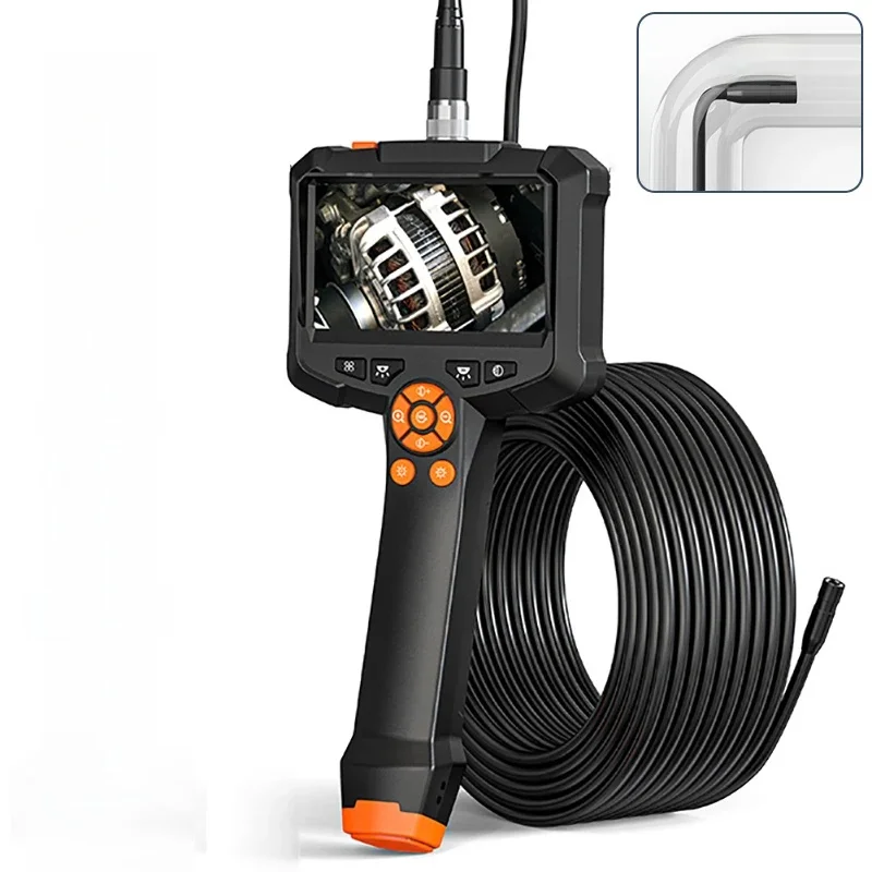 Endoscope Camera 4.3 "/2.4" Single Dual Lens HD 1080P Car Inspection Camera IP67 Waterproof Industrial Borescope with 8 Leds
