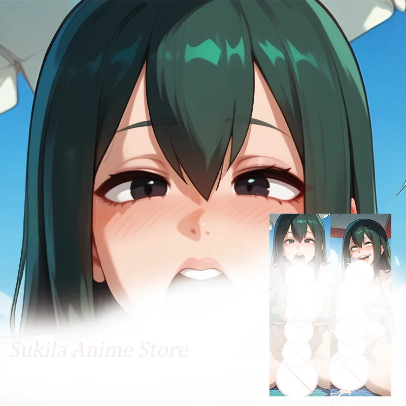 Dakimakura Tsuyu Asui Futa Anime Body Pillow Cover Double Sided Print Life Size Pillowcase