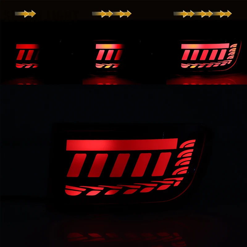 Toyota Land Cruiser Prado 120 4Runner Rear Bumper Reflector LED Car Tail Lamp Brake Turn Signal Light 2002-2009
