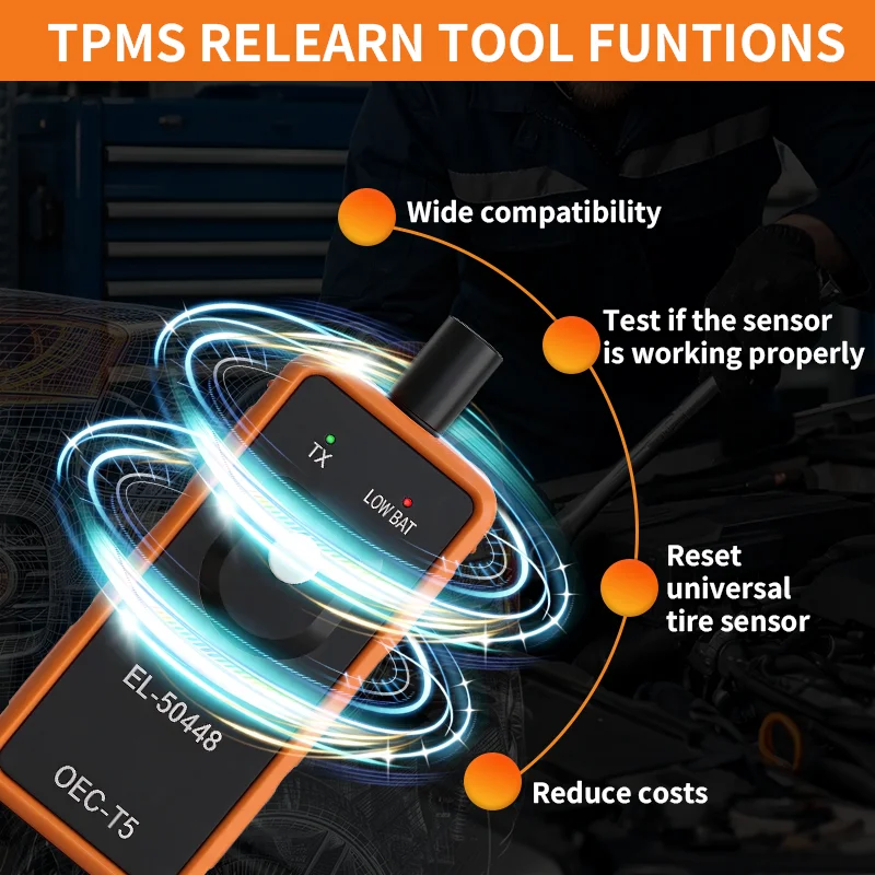 EL-50448 OEC-T5 TPMS Tire Pressure Sensor Relearn Tool for GM Chevrolet Buick GMC Cadillac Tire Pressure Monitor Reset Activator - view 2