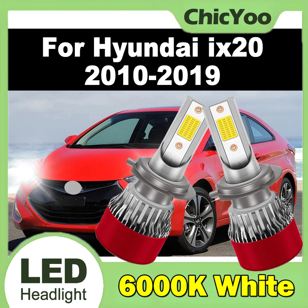 

2PCS 30000LM High Power Car LED Headlight Plug and Play 6000K Super White 150W Turbo Auto Headlamps For Hyundai ix20 2010-2019