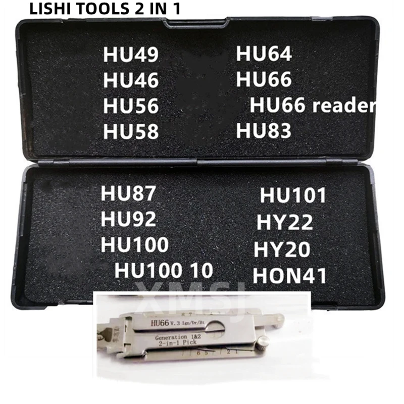 LiShi 2 in DECODER 1 2in1 HU66 HU64 HU100 HU101 VA2T SIP22 HU83 HU87 HY22 HY20 TOY2 2IN1 Locksmith Tools Lock tool for car key