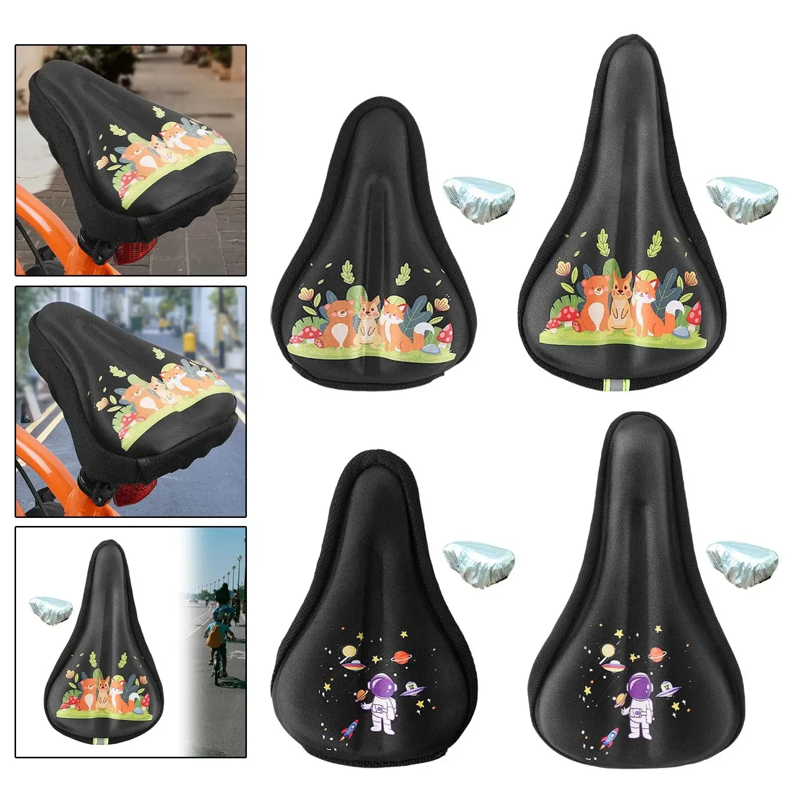 AliExpress dolity Kids Bicycle Seat Cushion Thickened Bicycle Saddle Pad Child Bike Seat Cover,Small Bicycle Saddle Pad Rain Cover Waterproof
