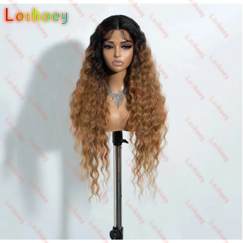 

Lace Front Wig 28 Inch Long Wavy Lace Wig Cosplay Ombre Blonde Wig Lace Wig Wigs For Women Lace Wig Natrual