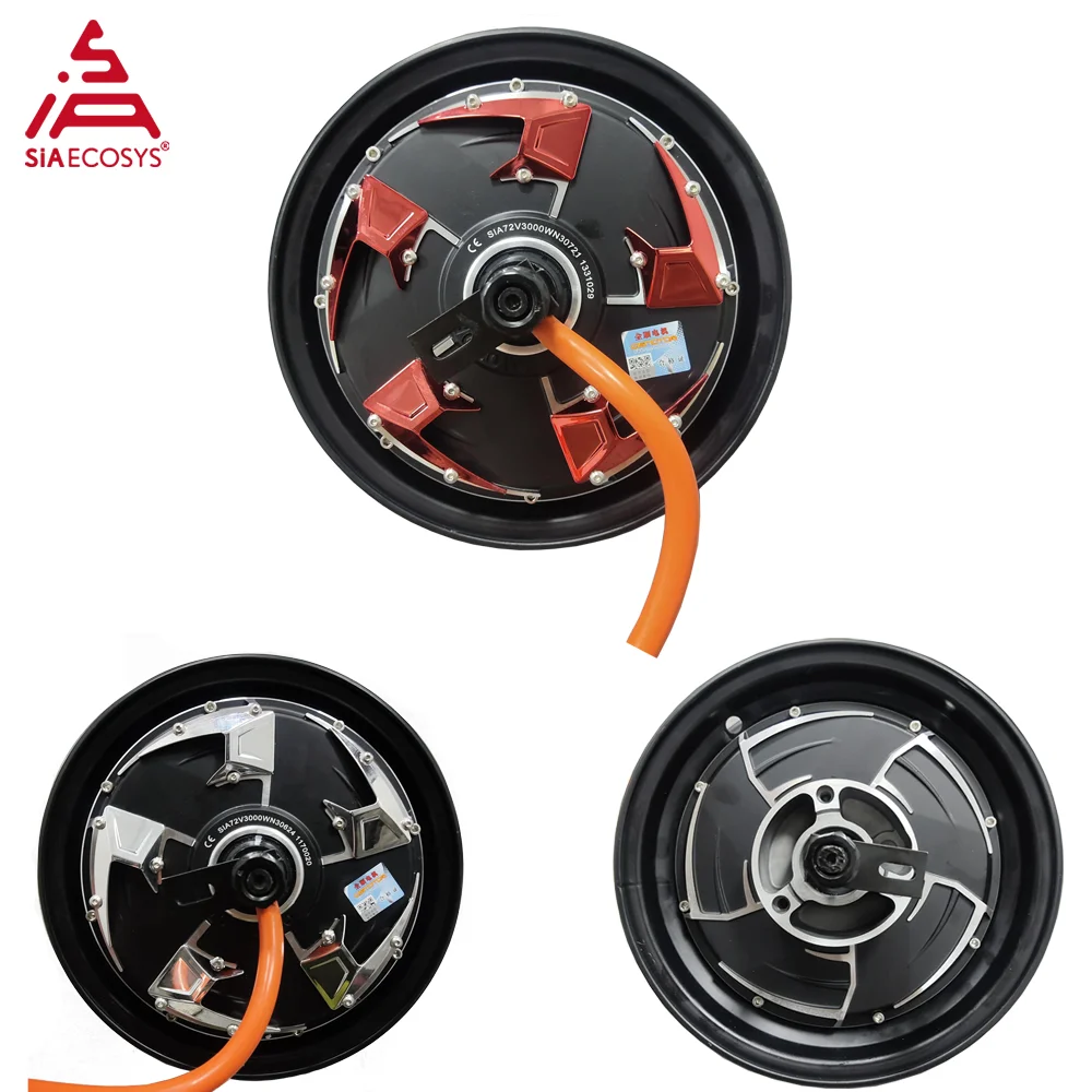 

QS Motor QS205 10x3.0inch 50H 3000W V3 72V Powerful Racing Hub Motor for High Speed Electric Motorcycle