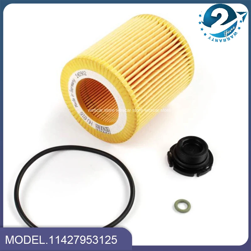 10pcs Oil Filter Element 11427953125 For F20 F23 F30 F31 F34 F35 E84 E89 320i 328i 320Li 328Li 428i 520i 11427640862 11428683204