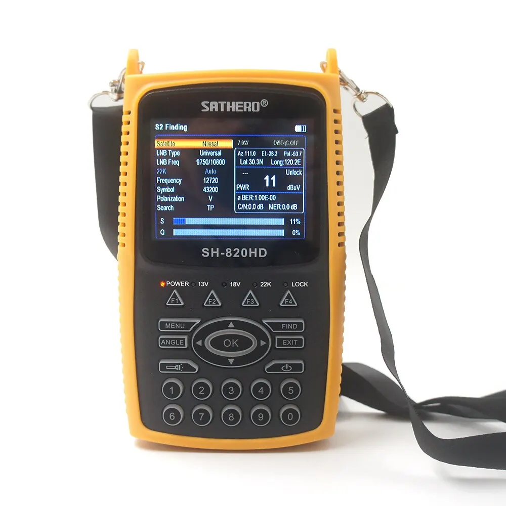 Recensione e guida completa al SATHERO SH-820HD DVB-S2 DVB-T/T2 CCTV Combo Digital Signal Finder 3.5 inch TFT LCD H.265 AHD TVI CVI MPEG-2/4 VS 810HD Satfinder