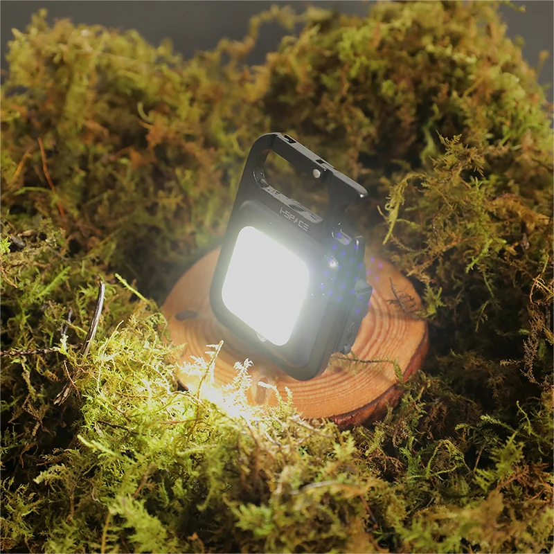 ISpace ultra mini COB lantern magnet with carbiner USB charging