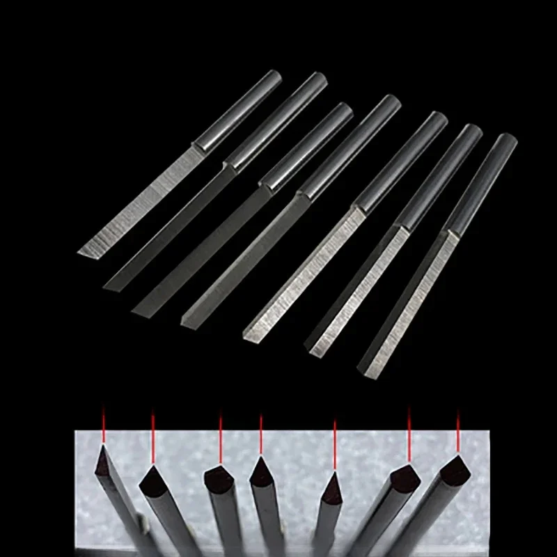 Coupe-Angle en acier au tungstène, couteaux à graver, bijoux, accessoires pneumatiques, spatule Triangle, lames métalliques, outils de fabrication de bricolage