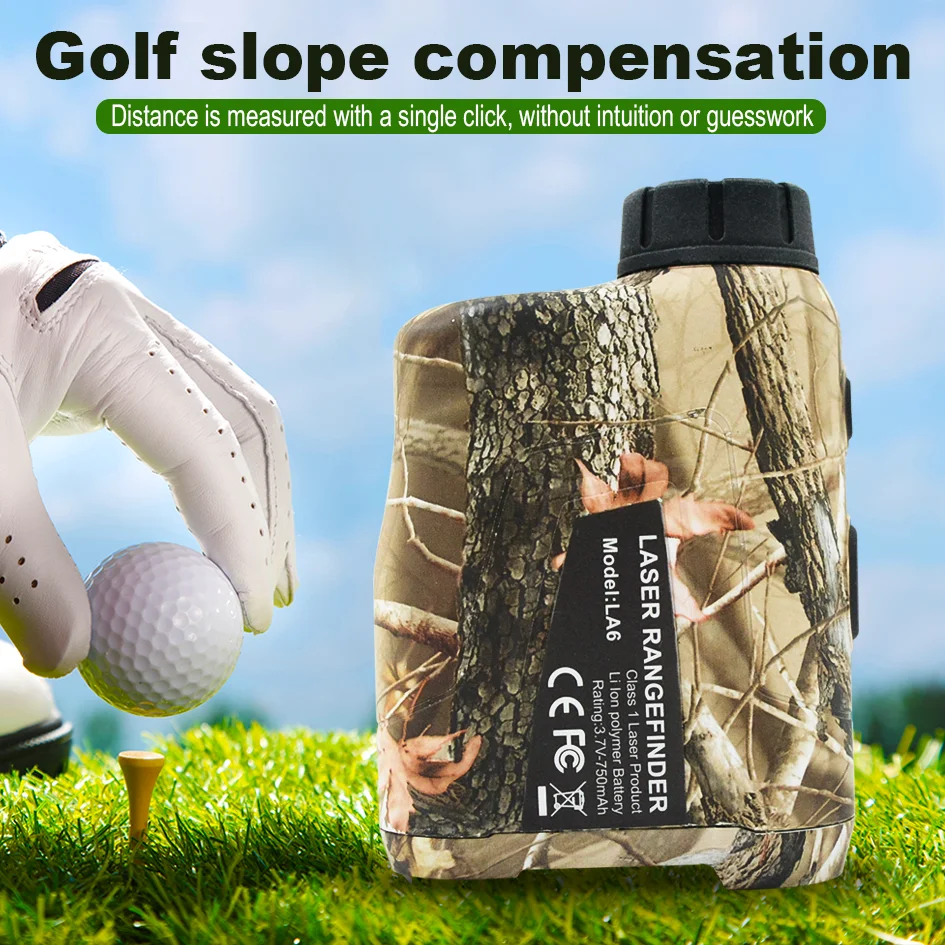 BOAYAL Golf Laser Rangefinder 800 1200Yards 6X Lens Slope Compensating Flagpole Lock Vibration Hunting Range Finder