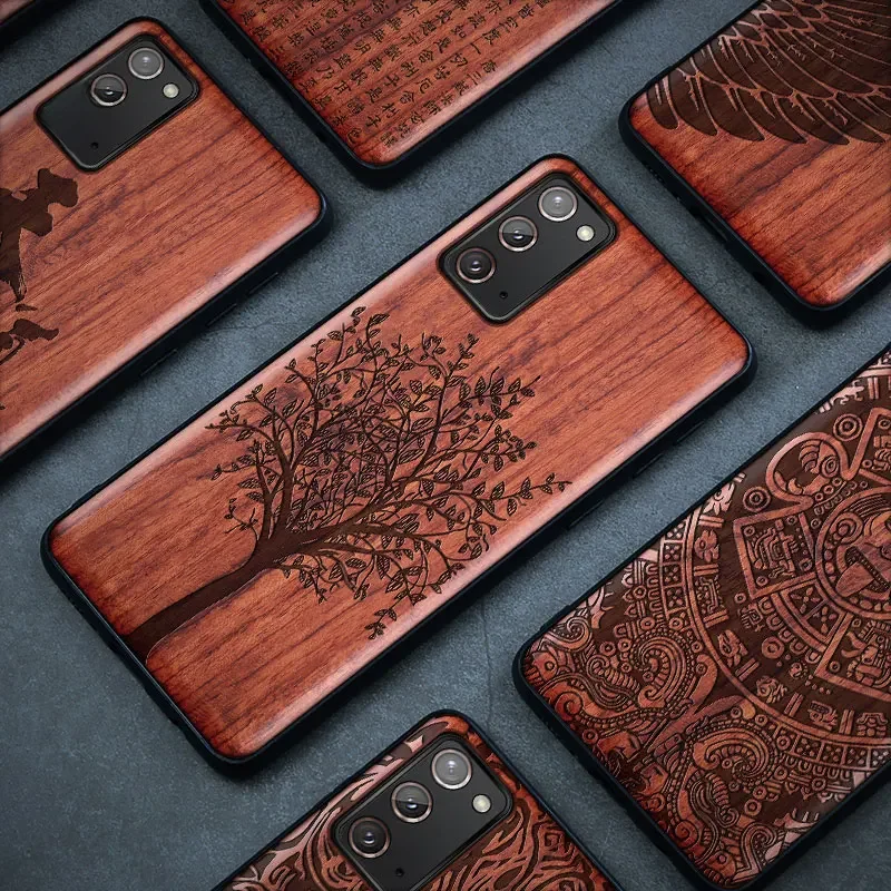 Natürliche Echtholz Holz TPU Fall für Samsung Galaxy S24 Ultra S23 S22 S21 Note20 Ultra S20 Fe Fall