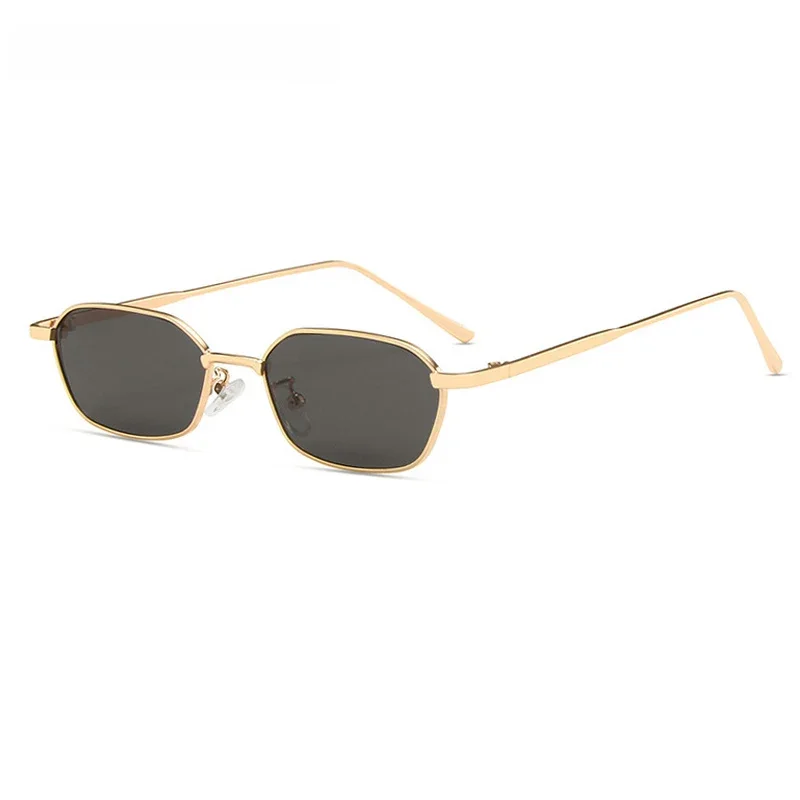 OEC CPO małe kwadratowe okulary przeciwsłoneczne damskie męskie marka Steampunk metalowa ramka okulary przeciwsłoneczne męskie okulary w stylu retro okulary UV400 O949 — zdjęcie 2