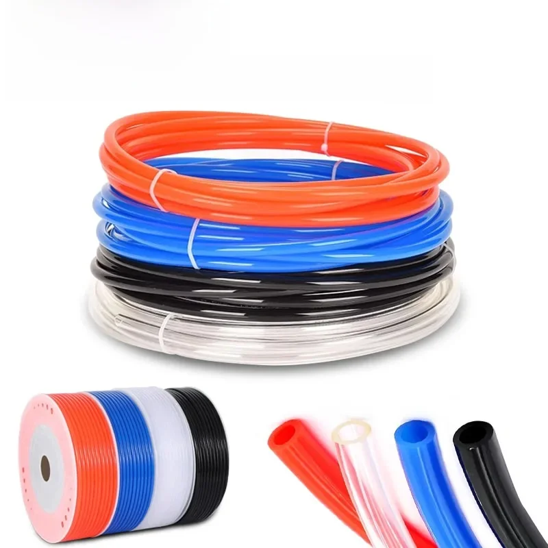 Tube de tuyau d'air pneumatique en plastique, tube en polyvr, 10m, 20m, 50m, 100m, 4mm, 6mm, 8mm, 10mm, 12mm