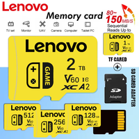 Lenovo Original 2TB 1TB Micro TF SD Card Memory Card TF/SD 128GB 256GB 512GB Mini Memory Card Class10 For Camera/Phone/Switch