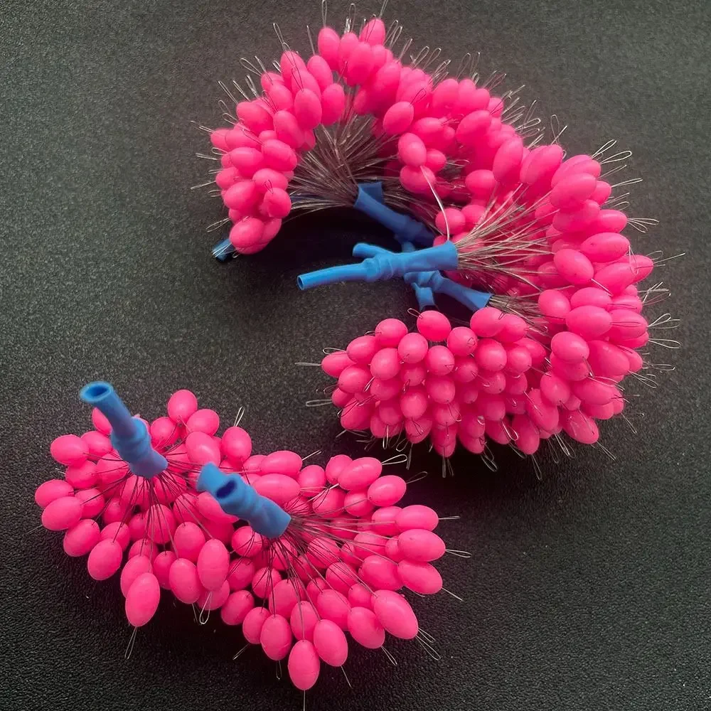 Bouchon de flotteur en caoutchouc Transparent, 50 piĂšces/lot, bouchon de Bobber de pĂȘche S L, flotteur cylindrique, espace haricot, accessoires de ligne de poisson