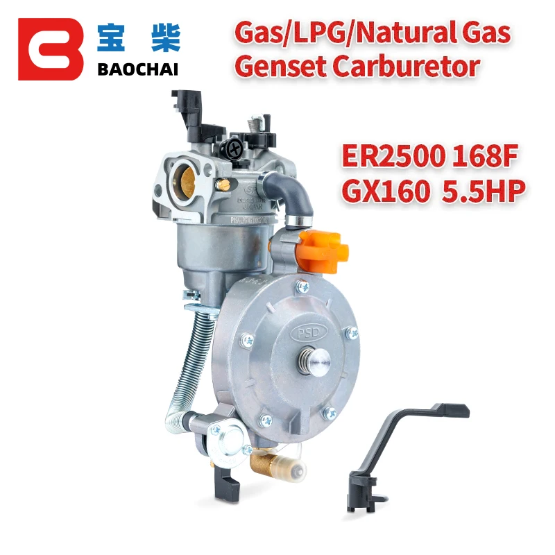 ER2500 2KW 168F Carburadores Gasoline Generator Parts Generators Petrol LPG Manual Carburetor Kit Assy