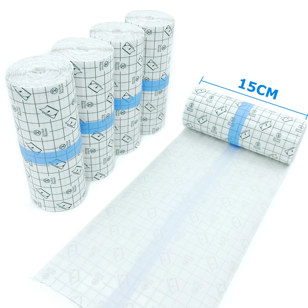 

5 Rolls Waterproof Tattoo Film Aftercare Protective Skin Healing Breathable Tatoo Adhesive Bandage Repair Accessories 15cm X 10m