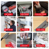 Super Strong Waterproof Duct Tape - Versatile Silvery Gray Adhesive for Walls, Plastics, Glass, Wood & Metal - Ideal for DIY Hom 6