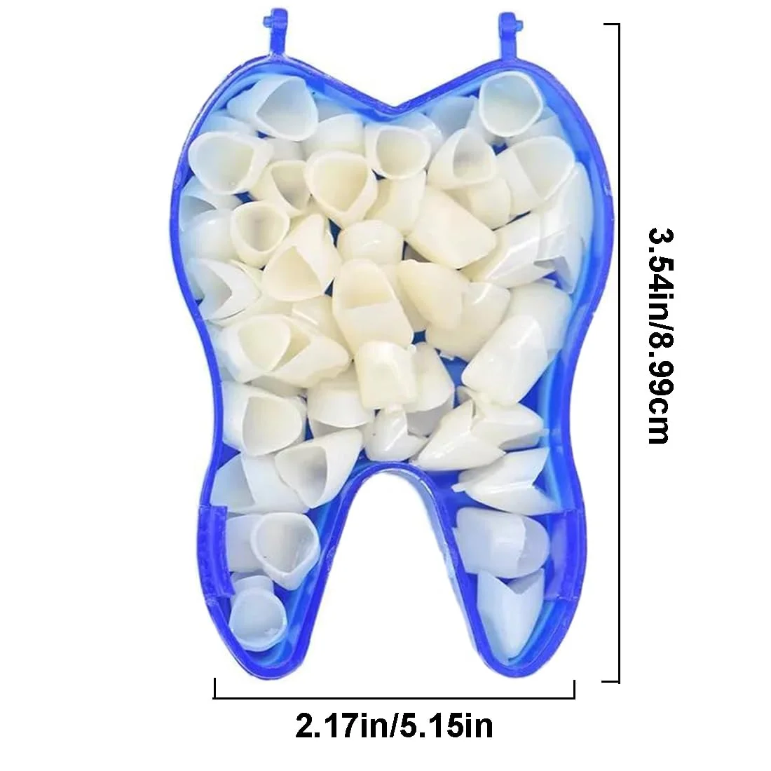 50 Pcs/Box Dental Temporary Crown Kit Anterior Front Molar Posterior Teeth Veneers Dentistry Tooth Whitening Tools