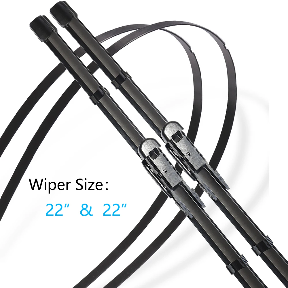 For Mercedes-Benz C-Class W205 2014 Sedan Front Wiper Blades Rubber Window Windshield Windscreen Brushes Cleaning Car Accessorie