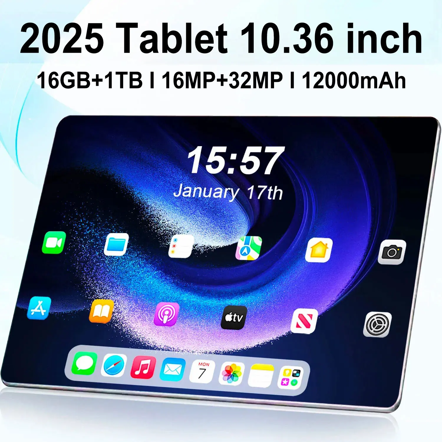 2025 nouvelle tablette 5G de marque 10.36 pouces Android 13.0 12000mAh 16GB RAM 1 to ROM Wifi 10 Core tablettes PC réseau mondial