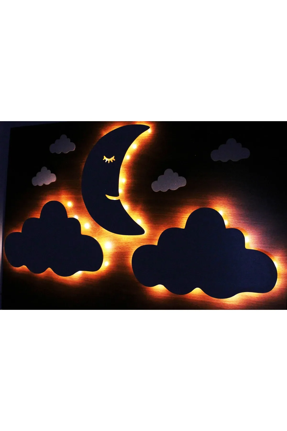 AYDEDE MODEL 2-PACK CLOUD AND MINI CLOUDS LED NIGHT LAMP