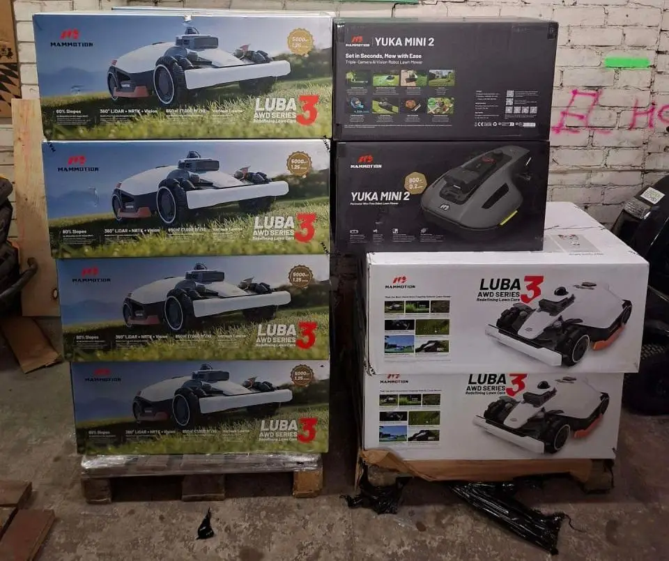 Positive Buy 2 Get 1 Free 2026 MAMMOTIONs LUBA 3 AWD Mini AWD 1500 Robot Lawn Mower 800 3000 5000 10000 Perimeter Wire EU Plug 3-Year Warranty