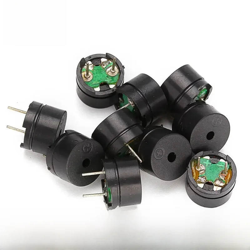 10 pièces Buzzer passif 12MM x 8.5MM 12085 42R résistance 3V 5V 9V 12V dans un Kit de Mini buzzer piézo à usage commun, pour Arduino