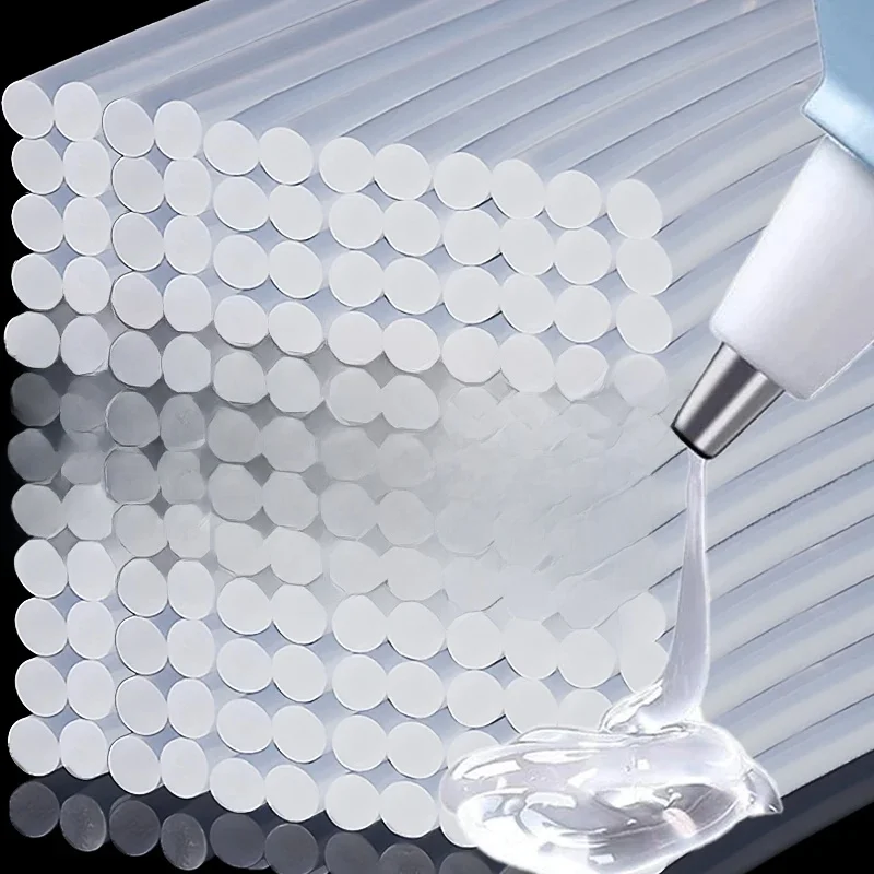 Bâtons de colle thermofusible à adhésif fort, pour pistolet à colle électrique, bâton de colle Transparent pour bricolage, Kits de réparation manuels, outils, 50/1 pièces