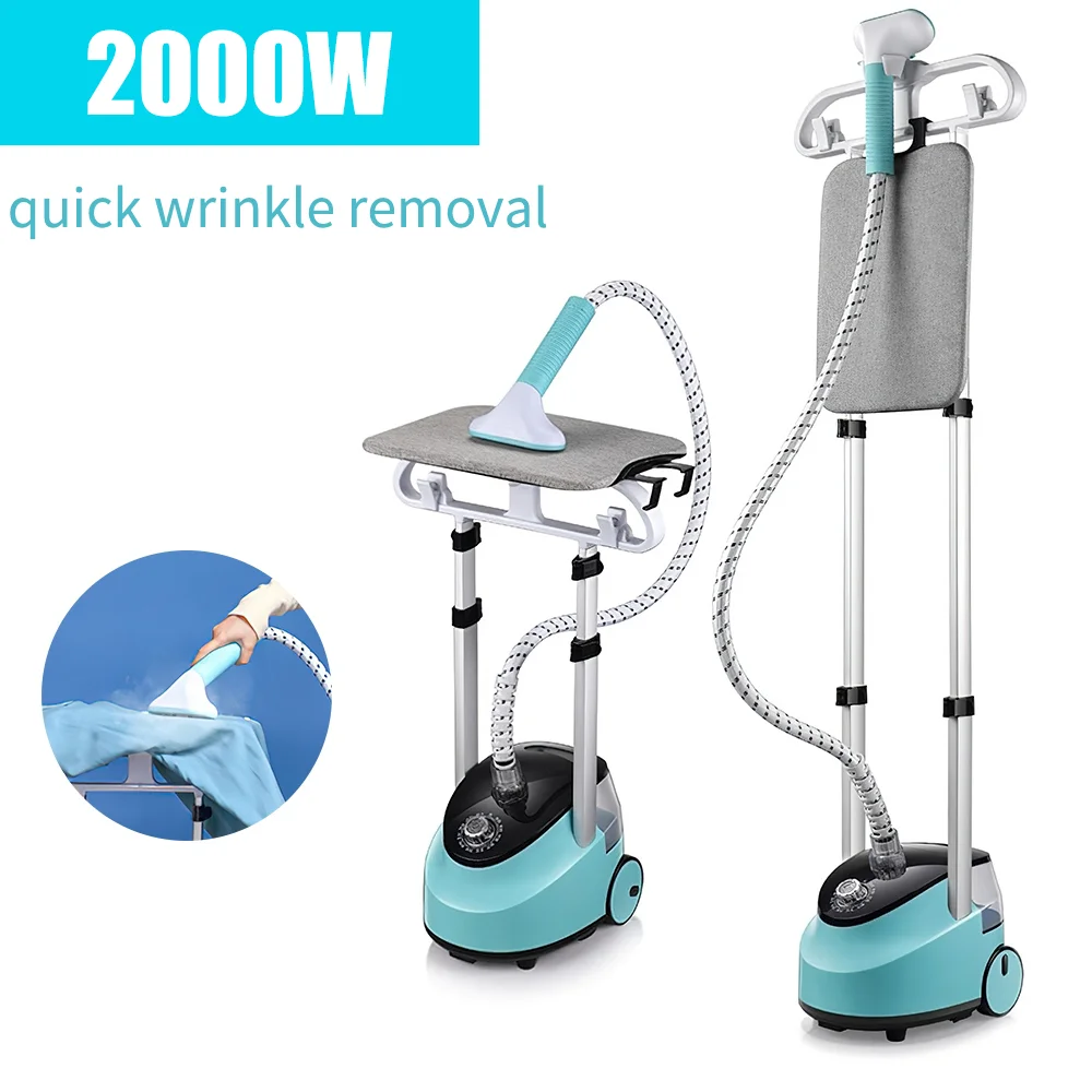 Elektrischer Dampfgarer, 11 Gänge, verstellbar, handgehalten, flacher Dampfbügelmaschinen-Generator, hängende vertikale Kleidung, saubere Bürste