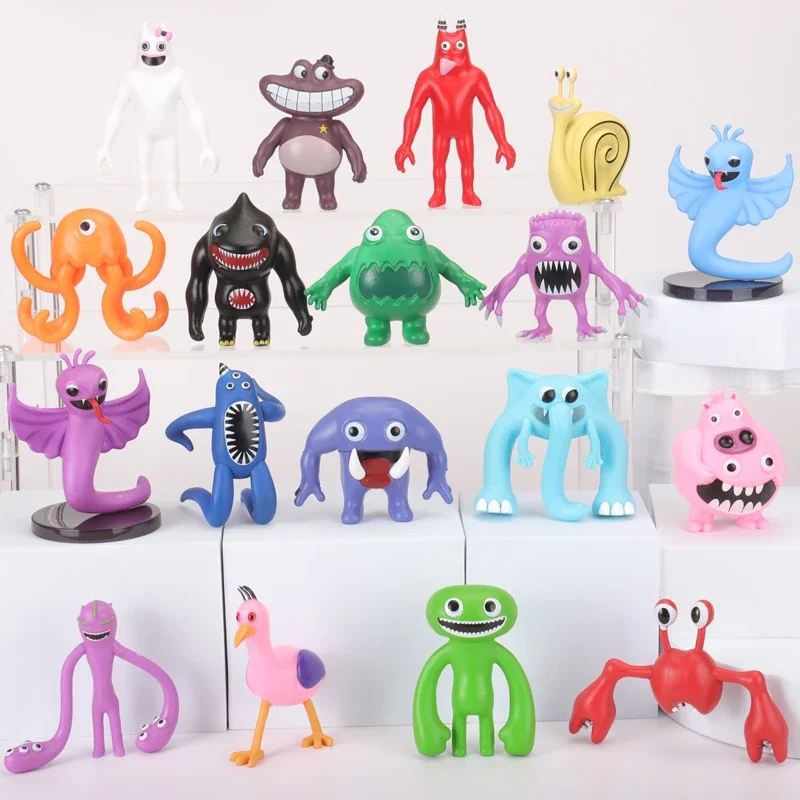 9-teiliges Set Garten of Banban Actionfiguren Spielzeug PVC-Spiel Nabnab Hunter Tim Silent Steve Plüschpuppen Fangeschenke