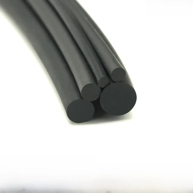 2/5/10M Dia 1.5 2 2.5 3 4 5 6 7 8 9 10mm solide noir NBR bande d'étanchéité résistance à l'huile Nitrile caoutchouc bande ronde NBR bande