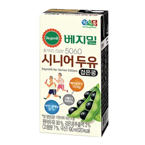 베지밀 5060 시니어 두유 검은콩 190ml x 80팩 Best5