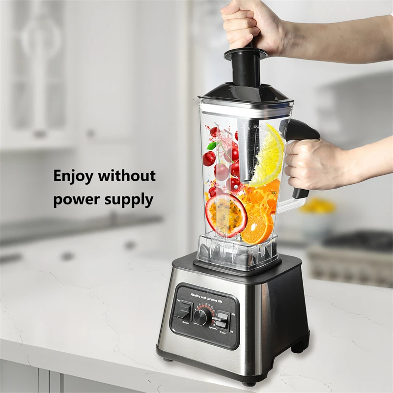 6000W fuel Electric Blender Juicer Juicer Smoothie Table Blenders 2.5L Container Food Processor Ice Fruit Blender