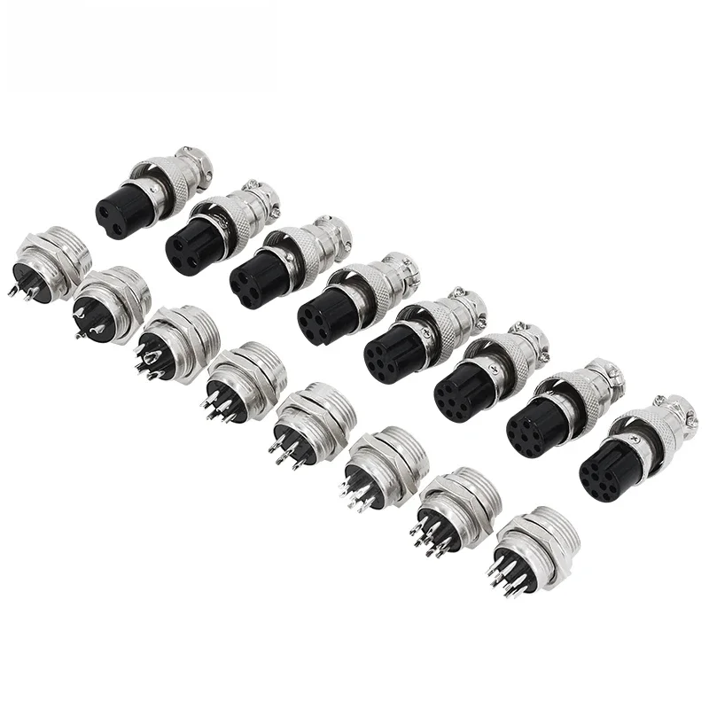 Stecker gx16 kleine Metall-Luftfahrt buchse 2/3/4/5/6/7pin Elektrokabel klemme fester Typ und Butt