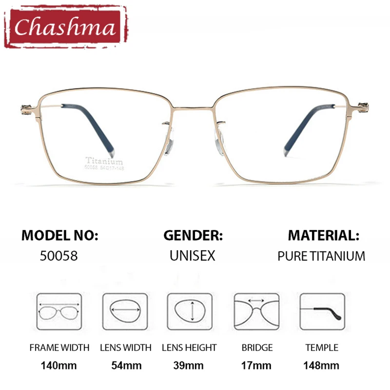 Chashma Prescription Glasses Quality Men Pure Titanium Eyeglasses Frames Multifocal Recipe Eyewear Lens Women Reading Spectacles