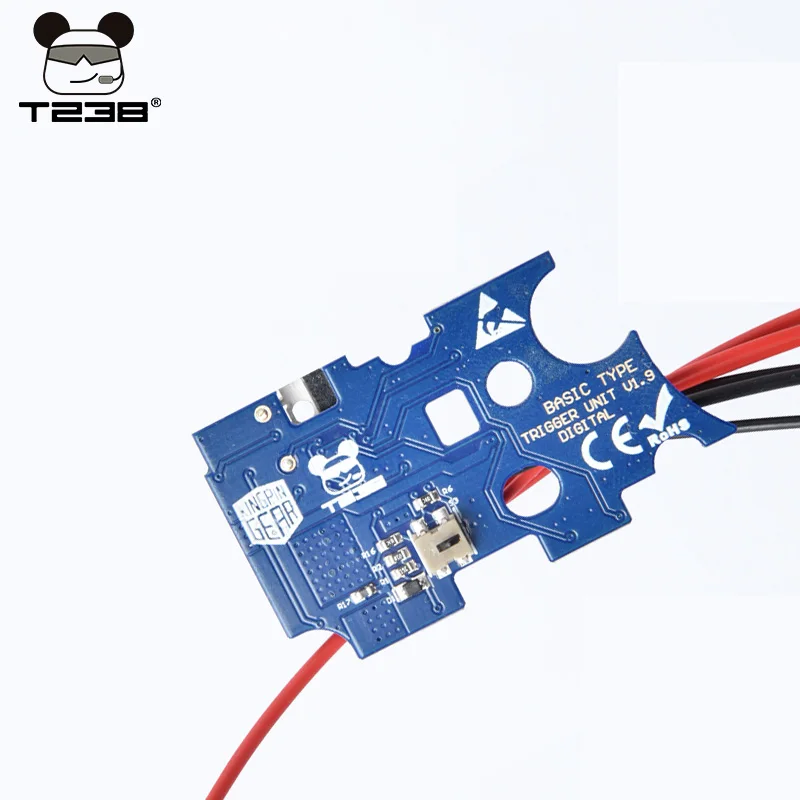 T238 1.9 Mosfet Moudel Digitale Trigger Unit Programmeerbare Actieve Remmen Binaire Oververhitting Beschermen voor AIRSOFT Gel Ball Versnellingsbak