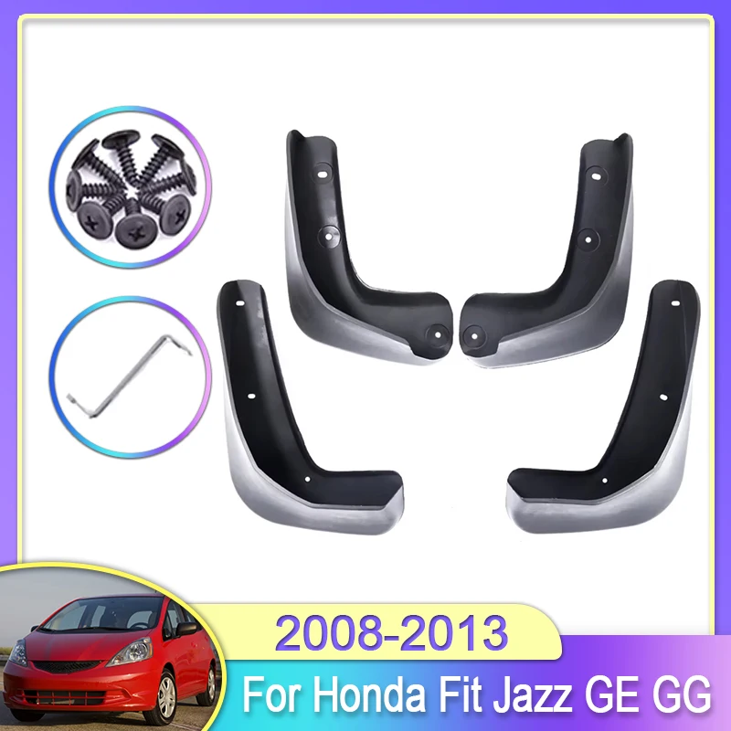 

Mud Flaps For Honda Fit Jazz 2nd GE GG 2008 2009 2010 2011 2012 2013 Guard Splash Flap Mudguard Fender Car Accessories Wheels