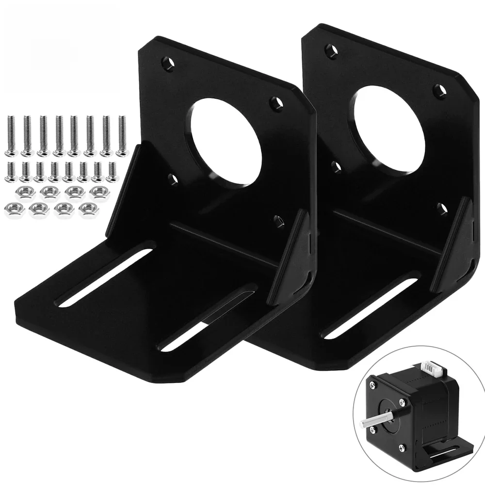 Nema17 Nema23 Podstawa montażowa silnika krokowego Wspornik silnika drukarki 3D Stalowy wspornik montażowy do silnika krokowego 42/57 do lasera CNC — zdjęcie produktu 7
