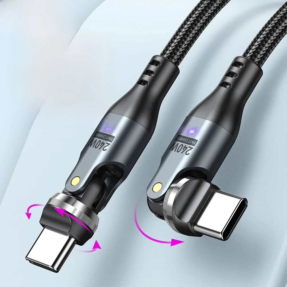 AUFU 240W Super szybkie ładowanie Kable typu C do iPhone'a 16 Kabel typu C do USB typu C 5A do Macbooka iPada Samsunga Przewód danych — zdjęcie produktu 7