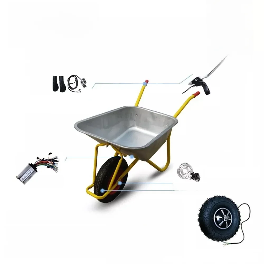 14.5 cal 24v36v48v 300w350w500w elektryczny taczki motoreduktor na skuterach śnieżnych 40N.M zestaw kół tłuszczu Off Road wózek dla osób poruszających się na wózkach inwalidzkich — zdjęcie 2