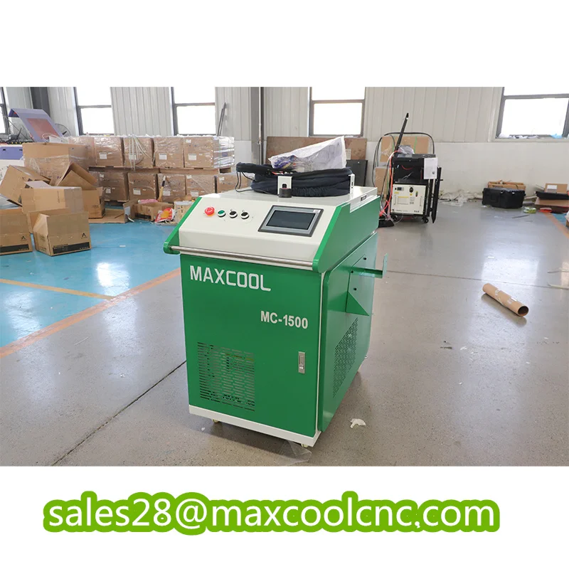 

Maxcool 1500w 2000W Portable Laser Rust Remover Dust Old Paint Laser Cleaner Hand Held Fiber Laser Cleaning Machine 3IN1