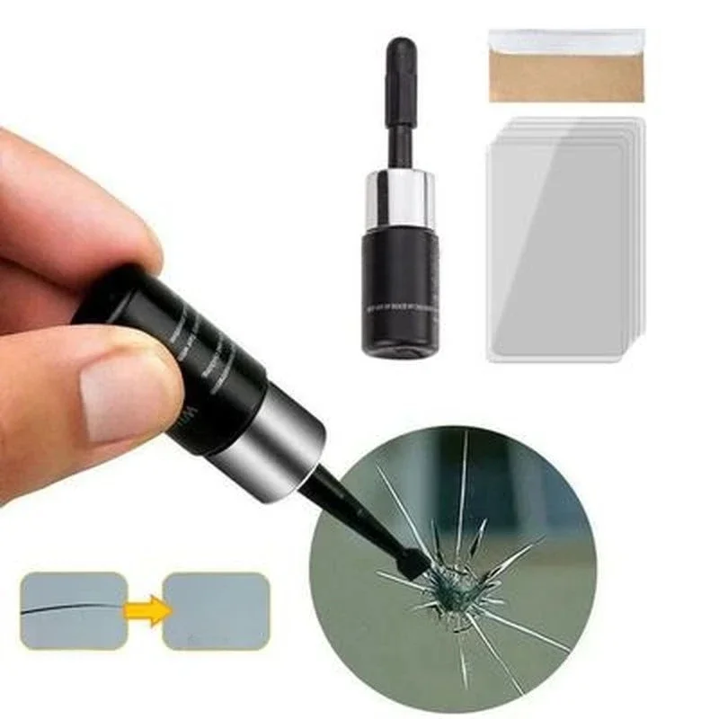 DIY carro pára-brisa rachado Repair Tool, Auto vidro Nano Repair Fluid, Windscreen Scratch