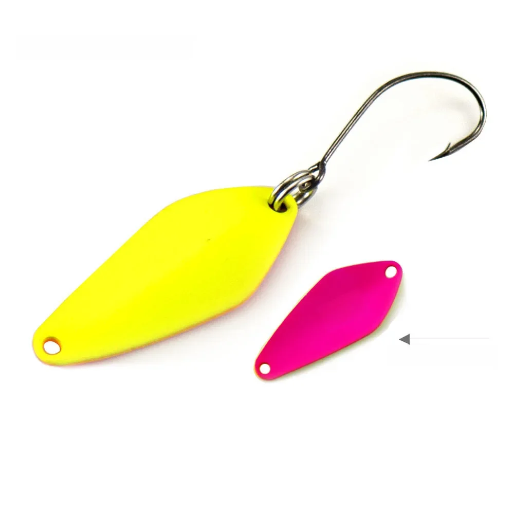 COUNTBASS cuillères de pêche à la truite 2.4g 3/32oz leurre en métal moulé pour saumon bar brochet appât en métal en laiton