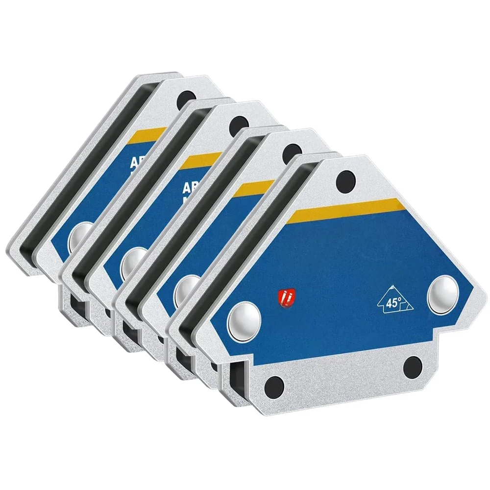 2 pçs 12.5kg suportes de soldagem magnética ângulo seta de solda ímã fixador de solda posicionador