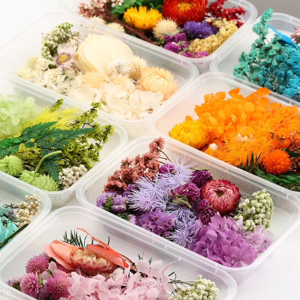 DIY echte natürliche getrocknete Blumen künstliche Pflanze für Kerzen Form Epoxidharz Aromatherapie