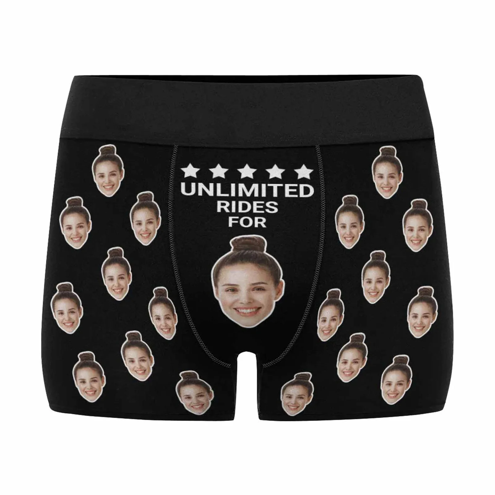 Custom Photos Boxers for Husband Boyfriend Fiancé, Personalized Men's Underwear with Dogs Cats Faces, Anniversary Birthday Weddi
