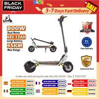 Kukirin A1 800W Motor 2025 Folding Electric Scooter 48V 13Ah Battery 10 inch Vacuum Tire 45 km/h Max Speed 45km Range