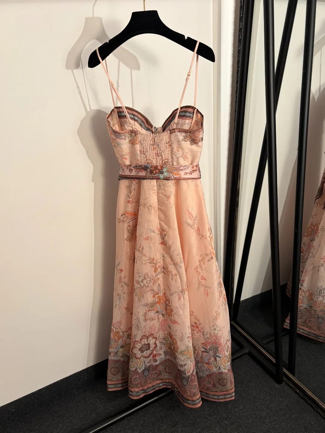 

2026 Summer Women's Floral Dress Gentle Style Long Dress ZX88129