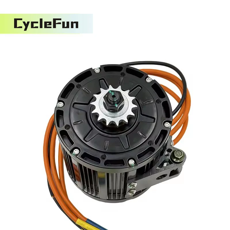 

QS138 Rated 4000W 90H 72V 110KPH Mid-Drive Motor with Sprocket or Belt Hall Type For Electric Motorcycle E-Scooter